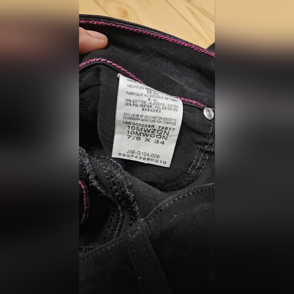 Black Wranglers 7/8 34 - Picture 3 of 3